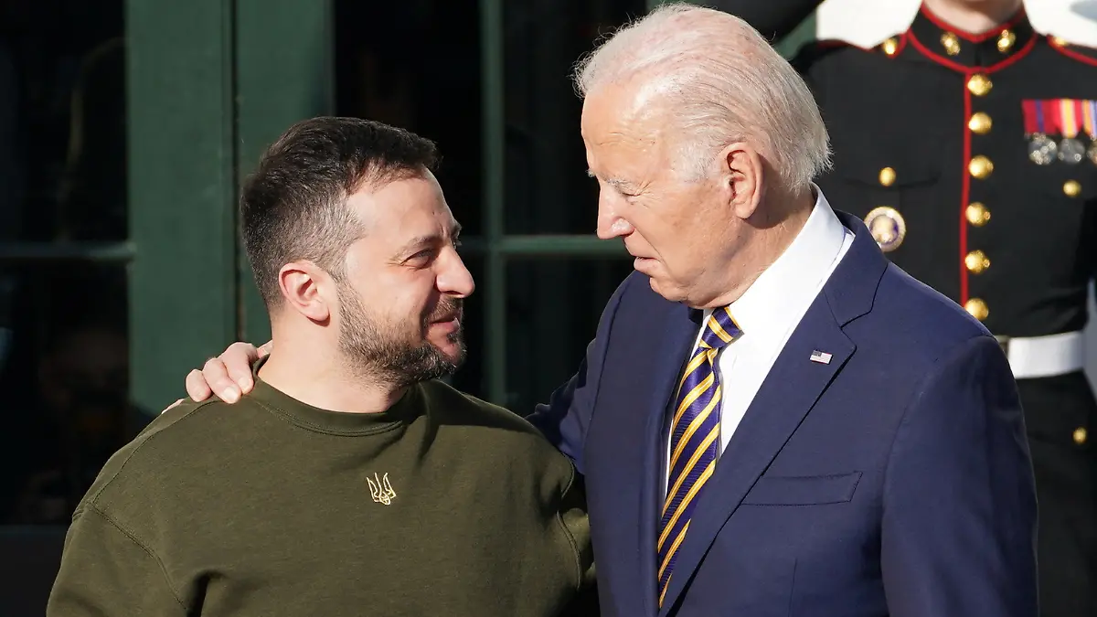 Joe Biden y Zelenski 